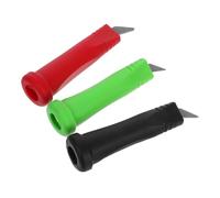 Yardwe 3 Pièces Tungsten Steel Walking Stick Replacement Tips Skid Trekking Pole Ends for Mud Rocky Trails Lightweight Foot Covers for Hiking and Skiing
