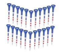 Yardwe 30 Pièces American Flag Golf Tees Unbreakable Golf Tees with Soft Sleeve Stable Grip for Driving Range Practice Pros and Beginners