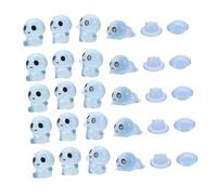 Yardwe 30 Pièces Glow in The Dark Mini Aliens Sculptures for DIY Crafts Space Party Decorations and Desktop Display