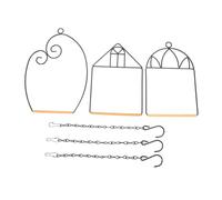 Yardwe 3ensembles Support De Perchoir pour Oiseaux Métal De Balançoires Portables pour Entraînement Et Activités des Oiseaux Accessoires Pratiques Et Perroquets