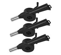 Yardwe 3pièces Blower Manuel Portable Pour Barbecue Et Camping Souffleur à Main Outils Pratiques Pour Feu De Camp Et Cuisine Plein Air