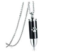 Yardwe 3pièces Collier Pendentif Urne pour De Animal avec De Patte pour Souvenir De à