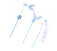 Yardwe 3pièces Jouet Interactif pour Chat avec Pendants De à Plumer Accessoires Amusants pour Chats Favorise Le Jeu Et Renforce Le Lien Entre Votre Animal
