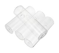 Yardwe 4 Ensembles Vase Mural Hydroponique Transparent Verre Lot de Supports Cylindriques Suspendus pour Plantes Intérieur Culture sans Sol Facile avec Crochets Décoration Murale Moderne