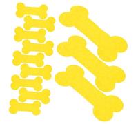 Yardwe 4 Papier Cérémonial pour Commémoration de Chien Forme Os Jaune Épais pour Rituel de Perte Danimal et Cérémonies Dadoration Ancestale