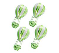 Yardwe 4 Pièces Ballon en film d'aluminium en forme de nombre Bricolage mariage le ballons de baudruche gommettes ballons pour la fête d'anniversaire ballon à air chaud Vert