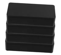 Yardwe 4 pièces Boîte de Rangement Rectangulaire Métal pour Thé Lot de Boîtes Portables Petites et Robustes avec Couvercle pour Rangement Vrac Thé et Infuseur Coffret Cadeau Pratique