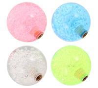 Yardwe 4 Pièces Bouton Boule de Joystick pour Manette de Jeu, Pièce de Remplacement pour Manche D’arcade, Plastique, Filetage 5mm, Profondeur 12mm, Contrôle Précis, Installation Facile