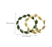 Yardwe 4 pièces Couronne de Verte Bandeau Romain Grec pour Cosplay et Soirées Accessoire Chic et Naturel pour Fêtes et Théâtre