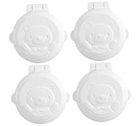 Yardwe 4 Pièces Couvre Pression de Sécurité pour Clé Ordinateur Lot de Protections pour Verrouillage de Dispositifs Protection avec Angle de Installation Facile Outils Couvre Bouton pour