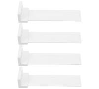Yardwe 4 Pièces Ensemble de Glissières de Tiroir de Congélateur Intégré Vis | ABS Blanc, Montage sur Meuble, Support Robuste et Faible Frottement, pour Tiroirs Encastrés et Réfrigérateurs