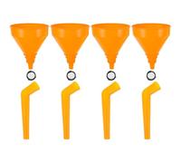 Yardwe 4 pièces Entonnoir Plastique pour Moteur Large Embout Anti-fuite Résistant pour Huile Essence et Kérosène Pratique pour Voiture et Moto