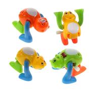 Yardwe 4 pièces Jouets à Remonter Animaux Acrobates Design Stimulation Coordination et Imagination Garçon Fille Styles Variés pour Festivals et Jeux Éducatifs