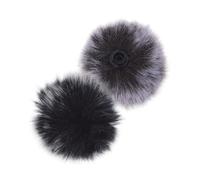 Yardwe 4 Pièces Lot de Couvre Microphones Fourrure Douce Pare Vent Mini pour sans Fil Protection Bruit et Filtre de Vent pour Enregistrement Extérieur
