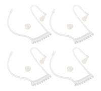Yardwe 4 Pièces Lot de Tubes Acoustiques Transparents de Rechange pour Oreillette Radio Durables et Compatibles avec Radios Portatives Embouts Résistants pour Communication