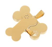 Yardwe 4 Pièces Médaille Identification Personnalisée pour Animaux Acier Inoxydable de Gravée Résistante à Eau pour Design Unique