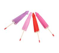 Yardwe 4 pièces Miniature Umbrella Toys Hand-Painted Hanging Ornaments DIY Bamboo and Paper Mini Parasol for and Crafts