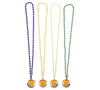 Yardwe 4 Pièces Pendentif Bouddhiste Symbolique en Collier Amulette | Ornement de Culte, Style Classique, pour Croyants du Bouddhisme, Usage Quotidien et Achats en Déplacement