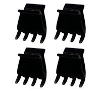 Yardwe 4 Pièces Petite Pince à Cheveux en Velours Noire, Facile à Porter pour Coiffure, Accessoire pour Femmes et Filles, Peut Se Glisser la Poche