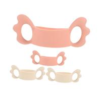 Yardwe 4 Pièces poignées de préhension de biberon manchons en silicone pour bouteilles pince à biberon Rack de séchage pour bébé pour les bouteilles Gel de silice