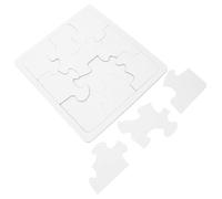 Yardwe 4 Pièces Puzzles Vierges Soi-même Puzzle Vierge à Écrire Invités Carrés pour Loisirs Créatifs