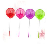 Yardwe 4 Pièces résille rétractable Long prétendre Faire la fête Nature cotillons d'insectes Filets de pêche Extensibles Filet de pêche télescopique Couleur Aléatoire