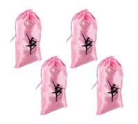 Yardwe 4 Pièces Sac de Danse pour Chaussures de Ballet Sac à Cordon pour Accessoires de Danse Pochette pour Chaussures