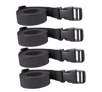 Yardwe 4 pièces Sangles de Bagage Réglables à Boucle Sécurisée Lot pour Valise et Voyage Accessoires Luggage Straps Pratiques et Ajustables pour Identification Rapide des Bagages