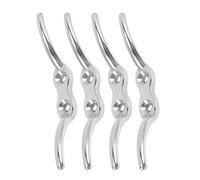 Yardwe 4 Pièces Taquets Acier Inoxydable pour Bateau Crochets Robustes pour Fixation de Cordes Adaptés Kayak et Mâts de Drapeaux Facile avec Vis Maintien Sécurisé pour Amarrage et Voile