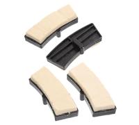 Yardwe 4 Plaquettes de Frein en Feutre de Laine Silencieuses pour Vélo D’Appartement Kit de Remplacement Compatible Vélos de Fitness Indoor Coussin Antibruit Couleur Ivoire