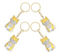 Yardwe 4pièces Coffret Souvenir pour Poils De Chien Porte-clés avec Breloque Boîte De Rangement Commémorative Pendentifs Transparents