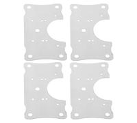 Yardwe 4pièces Kit de Réparation Charnières Inox Plaques de Fixation Robustes pour Portes Armoire Cuisine Installation Facile Capacité Renforcée pour Réparation de Paumelles