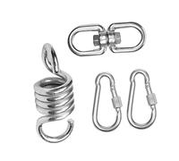 Yardwe 4pièces Kit De Suspension pour Hamac Accessoires pour Balançoire Quincaillerie pour Chaise Suspendue Détachées pour Panier Suspendu Et Fauteuil Osier