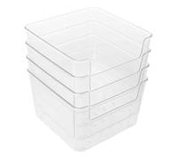 Yardwe 4pièces Lot de Bacs de Bain Carrés pour Hamsters Bassines Transparentes pour Petit Bain de Sable Adaptées aux Souris aux Cochons