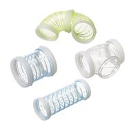 Yardwe 4pièces Tuyaux De Labyrinthe DIY pour Hamster Accessoires De Jeu pour Animaux De Compagnie Couleurs Aléatoires