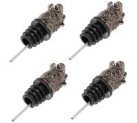 Yardwe 4pièces Verseur De Vin Forme De Tête De Tigre Décanteur Pratique Pour Bouteille De Vin Accessoire Élégant Pour Dégustation