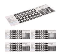 Yardwe 5 Autocollants Pédagogiques pour Flûte de Pan 18/16 Tubes en PVC Noir, Étiquettes de Notes Musicales Solide pour Apprentissage Garçon et Filles, Accessoires D’Instrument Adaptés à