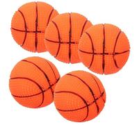 Yardwe 5 pièces Balle Interactive pour Chien avec Sifflet Lot de Balles de Basket pour Chiens et Chiots Renforce Esprit et Stimule Jeu