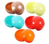 Yardwe 5 Pièces balle petit boules de piscine en forme capsule de machine à chewing-gum capsules de machine à gommes stockage des capsules conteneur de gélules Plastique