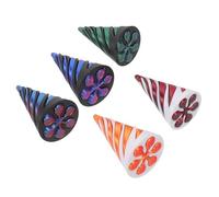 Yardwe 5 Pièces Jouets Fidget Cône Spirale Imprimé Bicolore pour Décompression Adulte Stimulation Motrice et Réflexion Jouets Puzzle Rotatifs pour Bureau et Loisirs