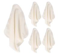 Yardwe 5 Pièces Lingettes Exfoliantes Visage en Fibre de Bambou, Douces et Lavables, Routine de Soin Élégante et Pratique
