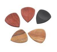 Yardwe 5 Pièces Médiators Bois Massif pour Guitare Picks de Pouce Bois Solide Remplacement pour Guitare Électrique Accessoire de Pratique Performance pour Musiciens