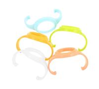 Yardwe 5 Pièces Poignées de Biberon Non Glissantes Plastique pour Transition Facile Compatibles Lave Vaisselle pour Nourrissons et Tout Petits