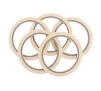 Yardwe 5 Pièces Ruban Adhésif pour Nail Art 0,5cm Beige en Pvc Adhérence Forte et Bords Parfaitement Droits pour Décoration Professionnelle et Usage à Domicile