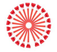 Yardwe 50 Pièces Accessoires de Fête Anniversaire Sifflets Jouets Animation pour Événements Fournitures de Mariage été Couleur Rouge