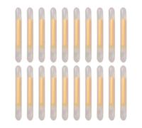 Yardwe 50 Pièces Bâton Lumineux Fluorescent de Pêche, Plastique Blanc