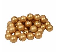Yardwe 50 Pièces Boules de Loterie Dorées Numérotées en Plastique PP | Finition Or, Repérage Facile des Chiffres, Format Vrac pour Grands Événements, Loisirs Créatifs