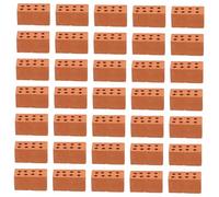 Yardwe 50 Pièces Mini Bricks Miniature Architectural Model Building Supplies pour DIY Dollhouse et Décoration de Jardin Féérique