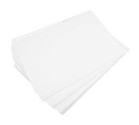 Yardwe 50 Pièces Recharge de Classeur Pré-perforée Papier Blanc pour Notes | Feuilles Volantes en Papier, Surface Lisse Imprimable, Format Huit Pouces, Adaptées aux Imprimantes Maison et Cahiers Spirale