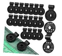 Yardwe 50Pièces Clips de Fixation pour Toile Ombrage Clips Robustes pour Filet de Jardin Bâches Auvents Prise Sûre Facile à Utiliser Résistants Aux Intempéries pour Protéger
